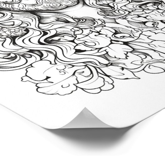 Mooie volwassen bijbel thema kleur poster (Hoek)