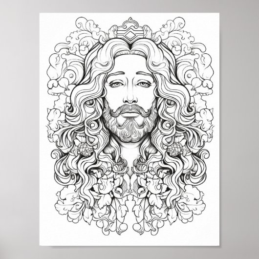 Mooie volwassen bijbel thema kleur poster (Voorkant)