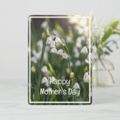 Mooie voorjaarsbloemen Moederdag Feestdagenkaart (Staand voorkant)