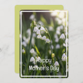 Mooie voorjaarsbloemen Moederdag Feestdagenkaart (Voorkant / Achterkant)