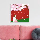 Mooie voorjaarsbloesem canvas afdruk (Insitu (Woonkamer))