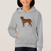 Mooie vormgeving met bruin Hondenras (Voorkant)