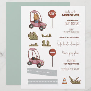 Mooie Vos Autoscène Maker Scrapbook Ambachtspapier
