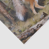 Mooie Vos Decoupage Tissuepapier (Detail)