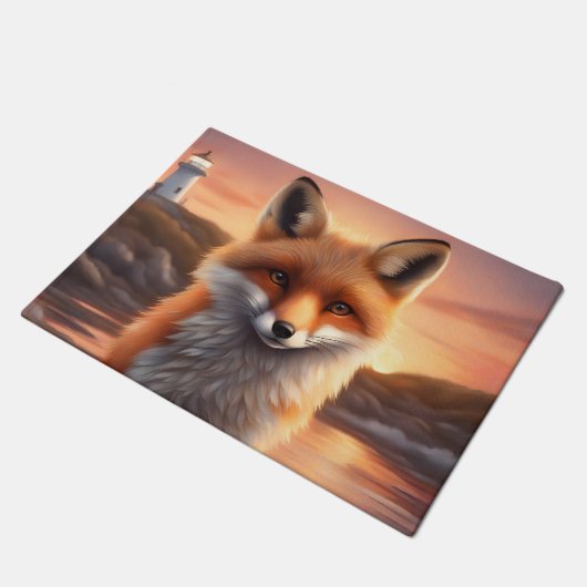 Mooie vos deurmat (Schuin)