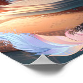 Mooie vos die een boek leest gepersonaliseerde kun poster (Hoek)