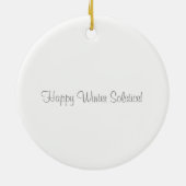 Mooie Vos en Sneeuw Winter Solstitium Ornament (Achterkant)