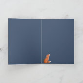 Mooie vos in de lenteweide Verjaardag Kaart (Binnen)