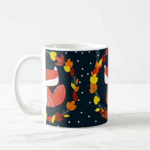 Mooie vos in het winterwoud koffiemok