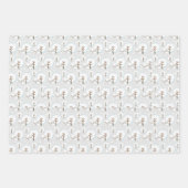 Mooie Vos Kinderen Kerst Wrap Papier Vellen (Voorkant 2)