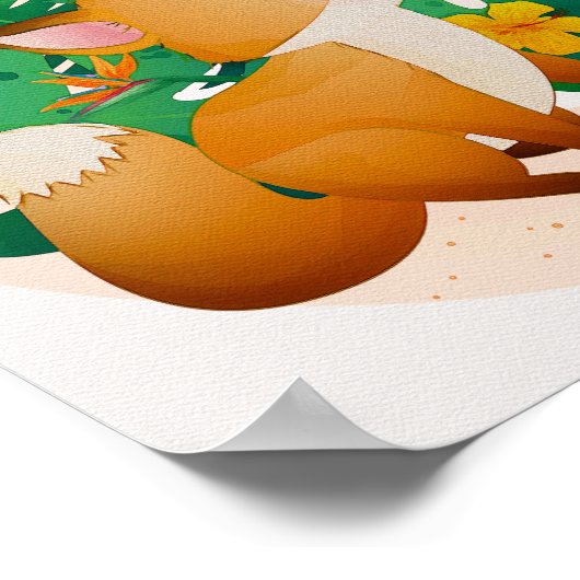 Mooie vos kinderkamer poster sterren kinderkamer p (Hoek)