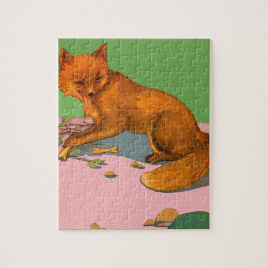 mooie vos legpuzzel (Verticaal)