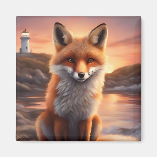 Mooie vos magneet (Voorkant)