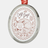 Mooie Vos Natuur Ornament (Links)