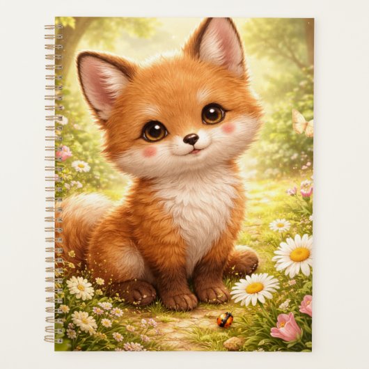 Mooie Vos Ontwerp – Schattige Bosvos  Planner (Voorkant)