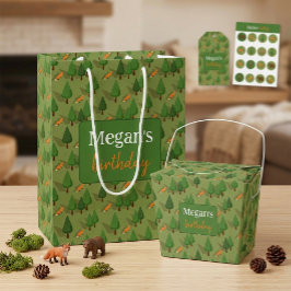 Mooie Vos Persoonlijke Naam Medium Cadeauzakje