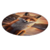 Mooie vos snijplank (Hoek)