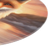 Mooie vos snijplank (Hoek)