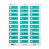 Mooie Vos Thema Retouradres Labels Dier (Full Sheet)