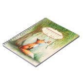 Mooie Vos & Vlinder Waterverf Notitieboek (Linkerzijde)