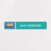 Mooie vrachtwagens Kleurrijke kindernaam Labels (Design 1)