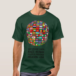 Mooie VREDE alle werelden tegen racisme 4 T-shirt