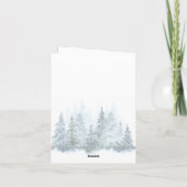 Mooie Vrede op Aarde Rode Vos Vogel Winter Feestdagen Kaart (Achterkant)