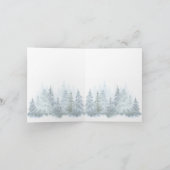 Mooie Vrede op Aarde Rode Vos Vogel Winter Feestdagen Kaart (Binnen)