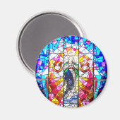 Mooie vreedzame kleurrijke glas Angels Magneet (Voorkant / Achterkant)