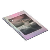 Mooie, vreemde ballet Dancer Stardust Stars Roze Notitieboek (Rechterzijde)