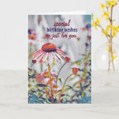 Mooie Vriend Verjaardag Kaart (Gele Bloem)