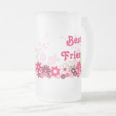 Mooie vriendschappelijke vriendschap BFF Bright Ch Matglas Bierpul (Voorkant rechts)