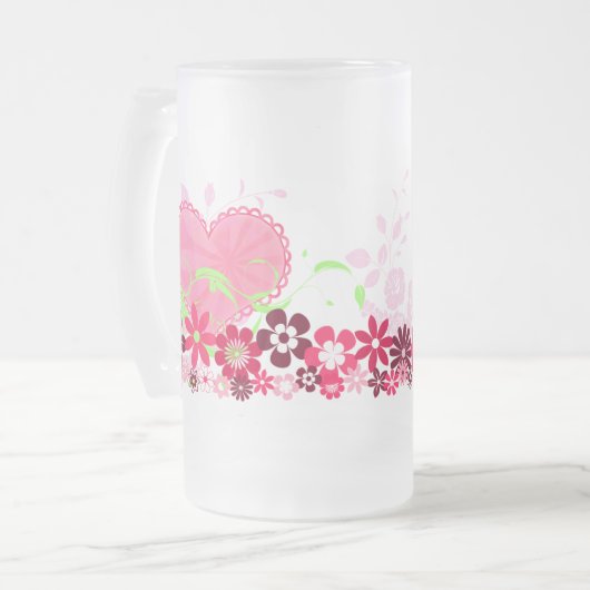 Mooie vriendschappelijke vriendschap BFF Bright Ch Matglas Bierpul (Voorkant links)