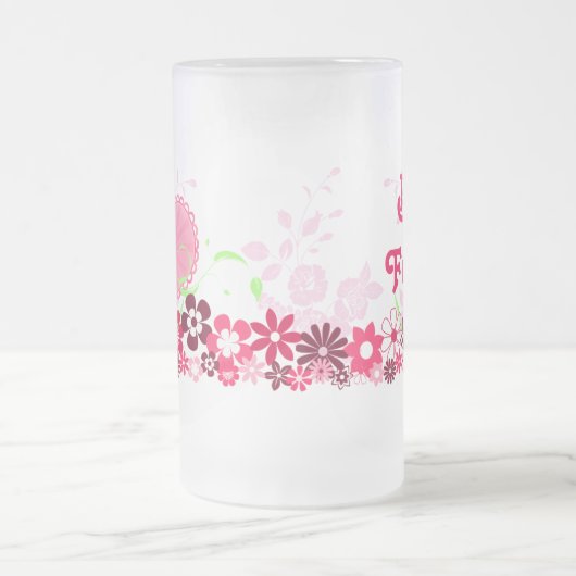 Mooie vriendschappelijke vriendschap BFF Bright Ch Matglas Bierpul (Center)