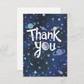 Mooie vrolijke hemel hemels bedankkaart (Voorkant / Achterkant)