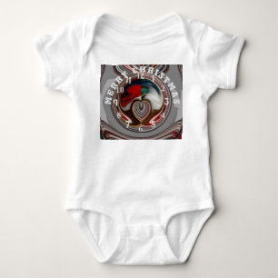 Mooie vrolijke kerst met liefde Baby bodysuit