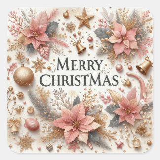 Mooie vrolijke kerst Sticker
