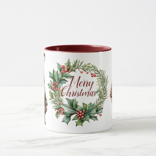 Mooie Vrolijke Kerstmis Gnome Mok (Midden)