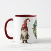 Mooie Vrolijke Kerstmis Gnome Mok (Links)