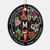 MOOIE VROLIJKE KERSTMIS, HOLLY SPRING, KOUS, KERAMISCH ORNAMENT (Links)