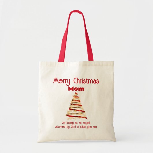 Mooie Vrolijke Kerstmis Mam Tote Bag (Voorkant)