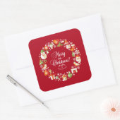 Mooie Vrolijke Kleine Kerstmis | Sticker Seal (Envelop)