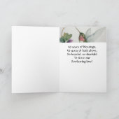 Mooie vrouw 50ste Jubileum Zegen Kaart (Binnen)