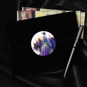 Mooie vrouw | Abstract sprookjesprinses Ronde Sticker