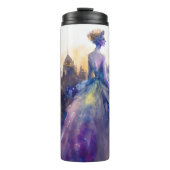 Mooie vrouw | Abstract sprookjesprinses Thermosbeker (Voorkant)