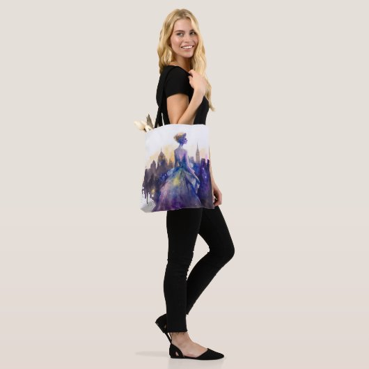 Mooie vrouw | Abstract sprookjesprinses Tote Bag (Op model)
