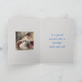 MOOIE VROUW BINNEN EN BUITEN VERJAARDAG KAART (Binnen)