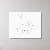 Mooie vrouw canvas afdruk (Voorkant)