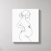 mooie vrouw canvas afdruk (Voorkant)