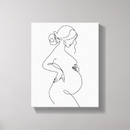 mooie vrouw canvas afdruk